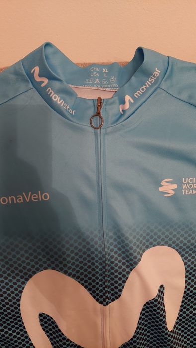 Tricou ciclism Movistar - M/L nou, fara eticheta