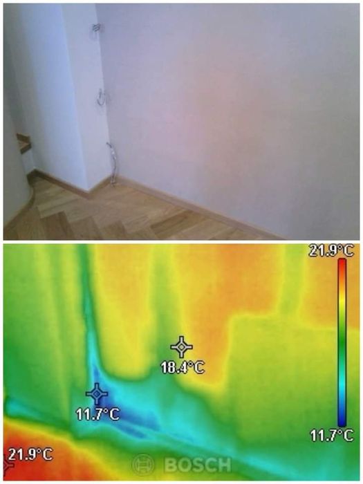 Термокамера - откриване на скрити течове