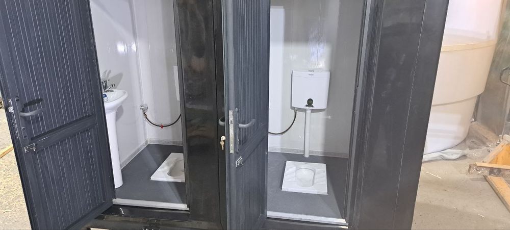 Био туалет утеплённый с раковиной