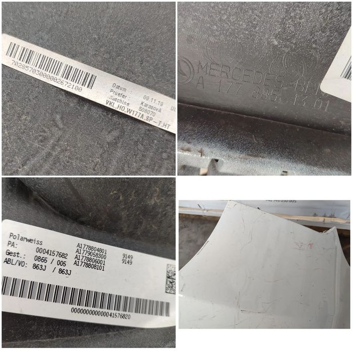 BARA SPATE MERCEDES BENZ A CLASS W177 AMG LINE / SPORT PACKAGE / HATCHBACK (5 UȘI) COD OEM A1778851301 / A1778804801 / A1778808101 2018-2024 (4F3)