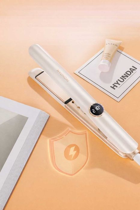 HYUNDAI  Soch uchun ployka va tekislagich 2-tasi-1 da, displeyli