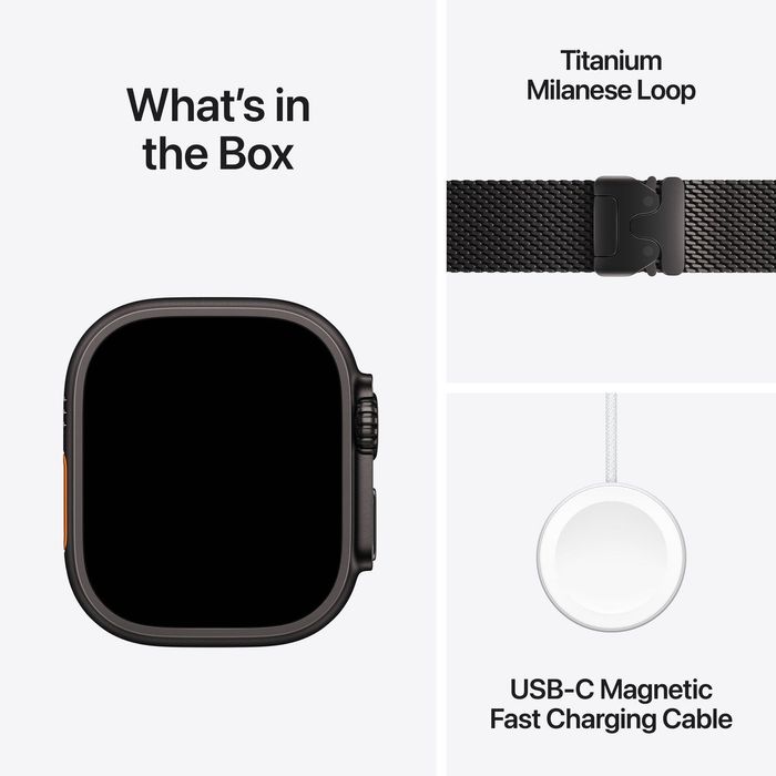 Apple Watch Ultra 3 Cellular 49mm — Black Titanium / Milanese — НОВ, запечатан