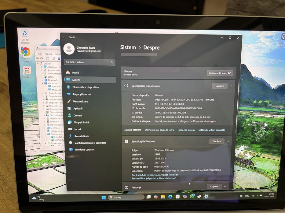 Laptop/Tableta SURFACE BOOK 3