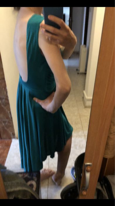 Rochie ocazie, marimea 36, verde-turcoaz