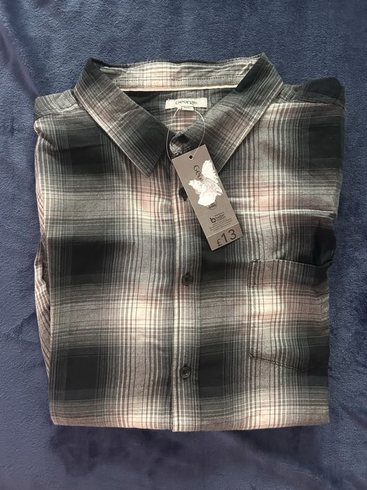 Нова мъжка карирана риза George (3XL) – купена от Англия, с етикет!