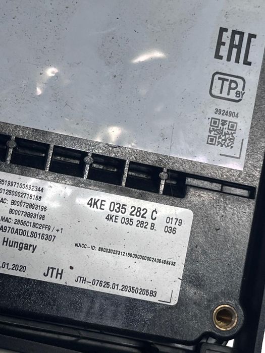 Modul Comunicare Urgente Audi A5/S5 Ii Sportback F5A 2016 -> 4Ke035282C