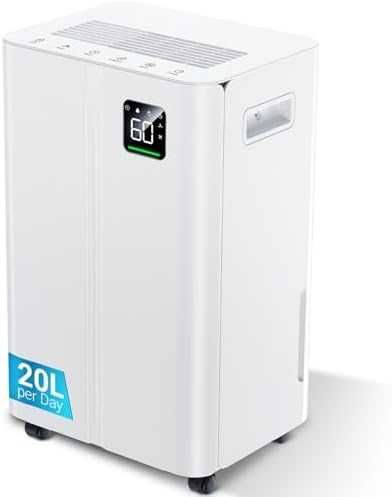 Нов Обезвлажнител 20L/ден с непрекъснат дренаж и тих режим уред влага