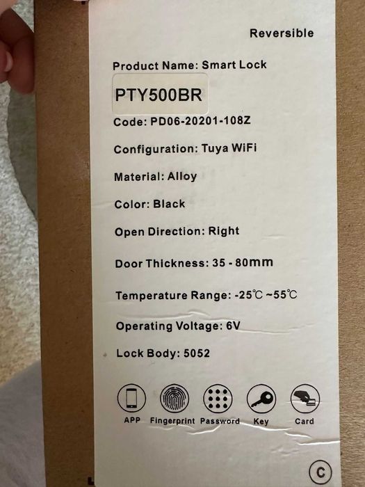 Incuietoare inteligenta usa - smart lock PNI SafeHome pty500br