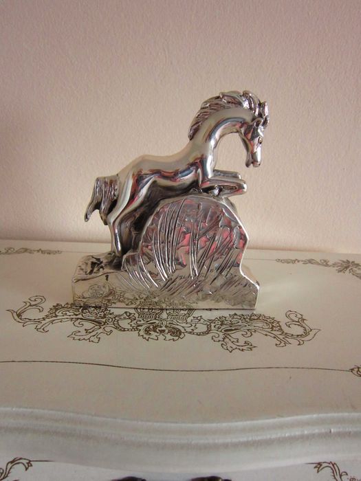 cadou rar Cal cu Ceas mic argintat Ottaviani Italia '80