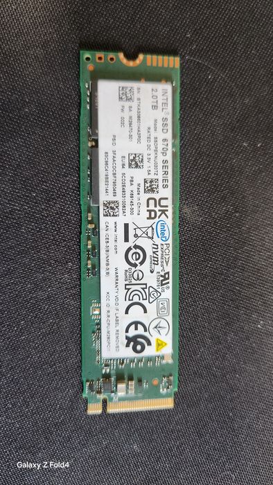 2 Tb NVMe Intel 670p PCIe 3.0