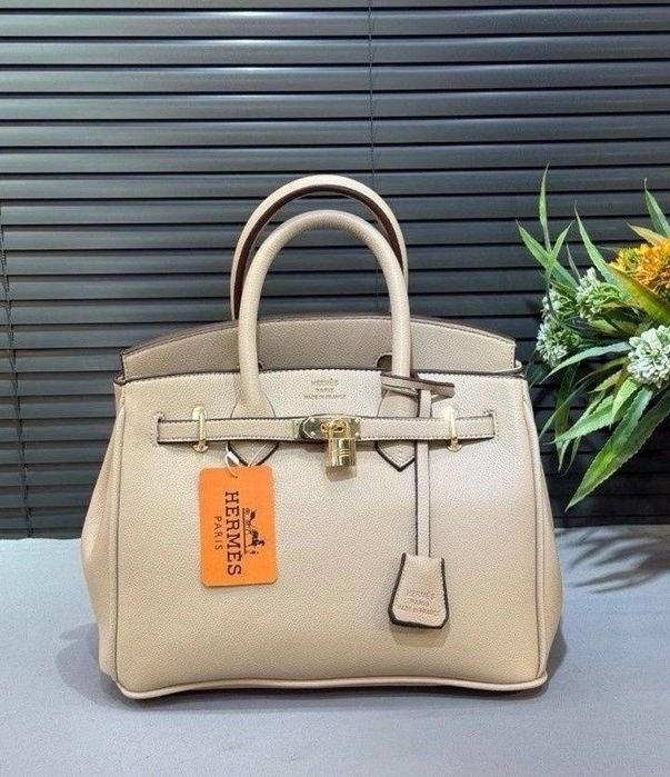 Geanta damă, diverse nuanțe, model Birkin,France, saculet, etichetă
