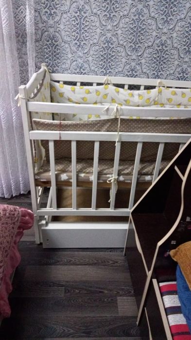 Детский кровать с матрасом