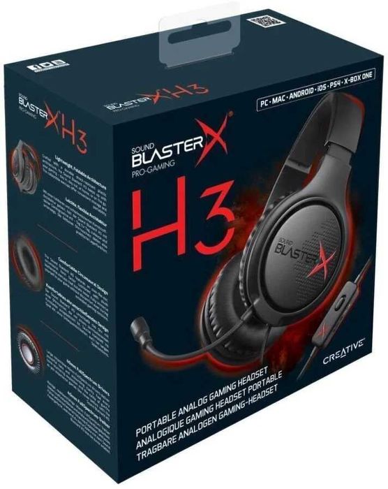 • Нови геймърски слушалки Creative Sound BlasterX H3