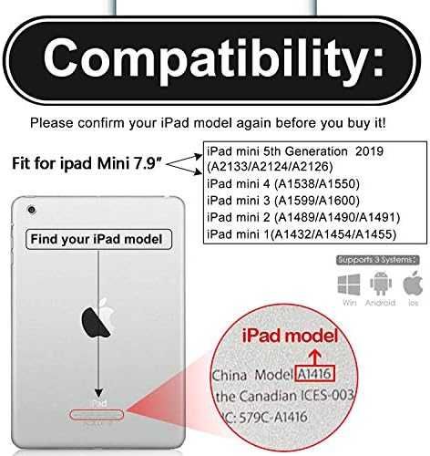 Безжичен Клавиатурен калъф таблет iPad Mini 5/4/3/2/1, 7.9 инча Айпад