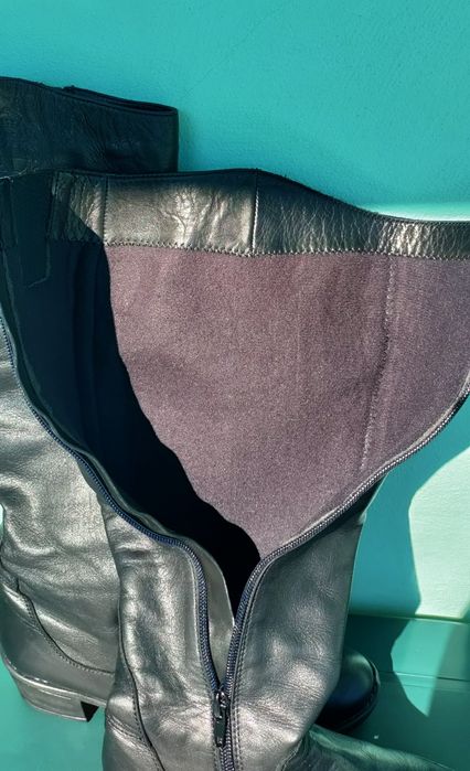 Дамски ботуши от естествена кожа