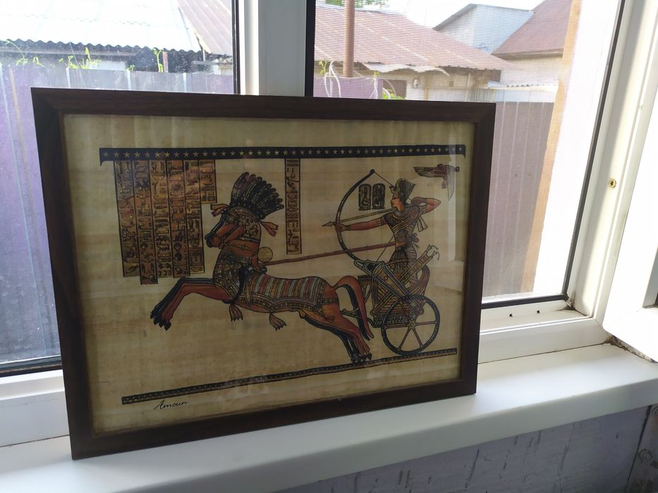 Продам картину из папируса