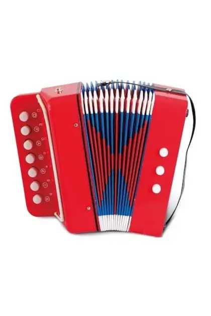 Acordeon interactiv pentru copii cu 10 clape,2 bași,10x15x20 cm,nou