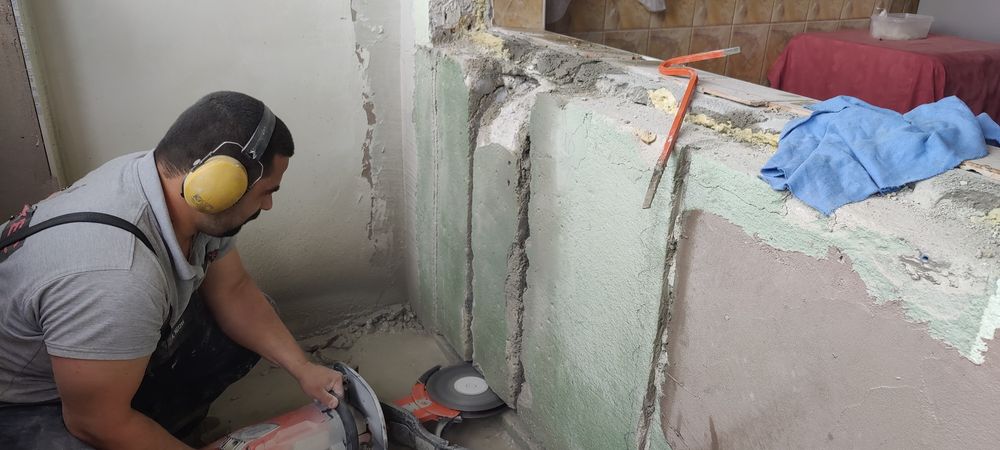 Taiere beton, carotare beton, decupaj beton