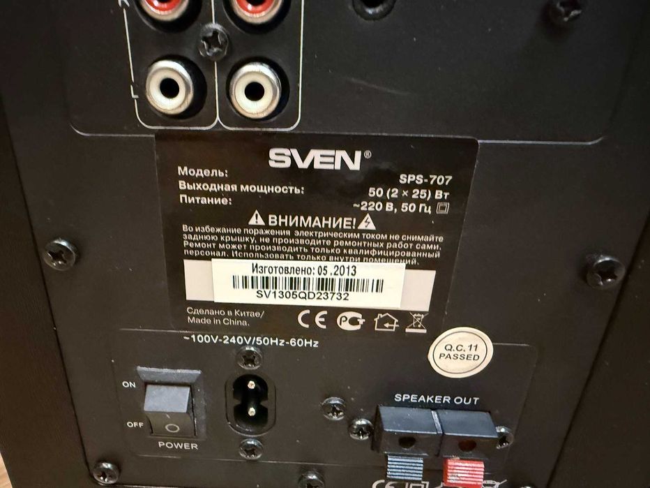 Полурабочие колонки sven