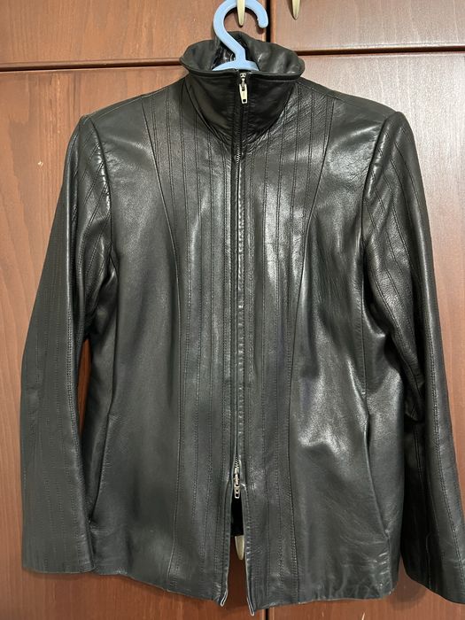 Куртка кожа , италия .