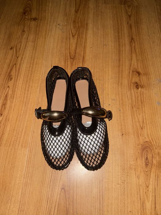 Стильные балетки в сетку