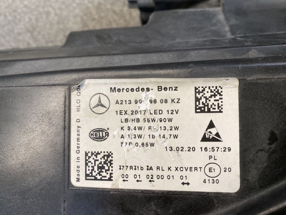 Фар фарове Е класа 213 far farove E w213 multibeam