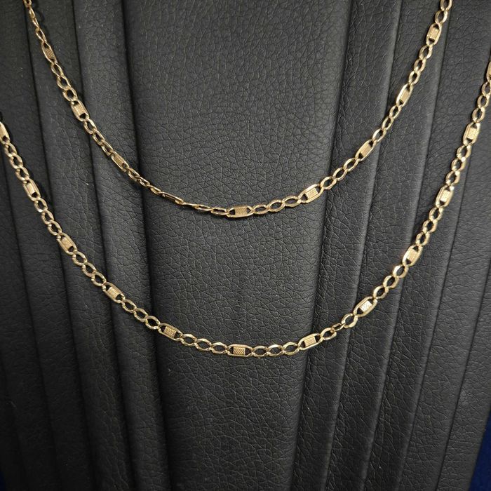 ( B31680.1 / Ag28 Doi Baieti ) Lant Aur 14K - 4.36 grame / 1962 lei