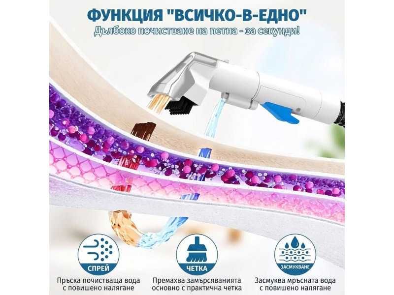 Перяща Прахосмукачка за Тапицерии и Килими Hjh VC03-EU - 600W, 17 000Pa, Черна