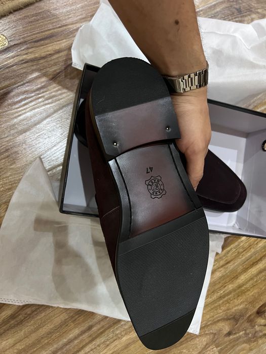 Замшевые мужские лоферы (47 размер)