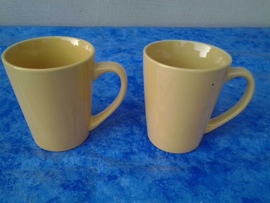 Yellow, set 2 cani cesti cafea si ceai de portelan, 250 ml