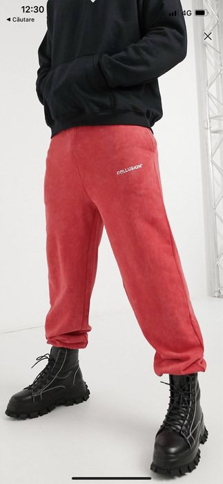 Pantaloni jogger Collusion Asos 100% bumbac marimea L