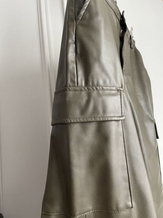 Zara кожанная юбка