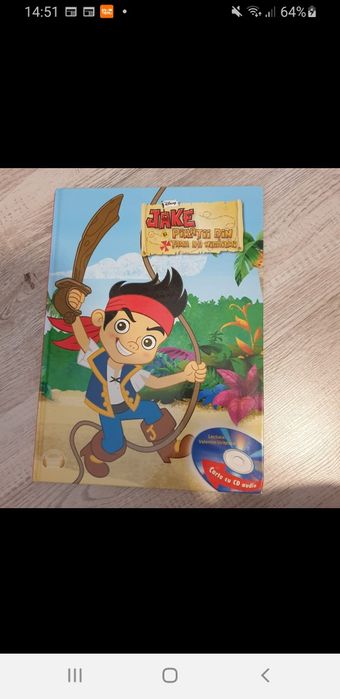 Carte+CD copii :Jack și pirații din tara de nicăieri,