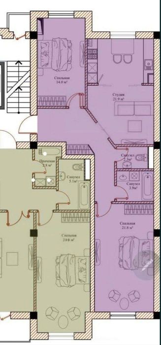 ЖК Caravan Avenue 3/11/13, (79м2), Мирзо-Улугбекский район