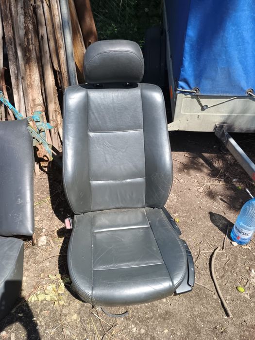 Interior bmw e46 de piele gri deschisa