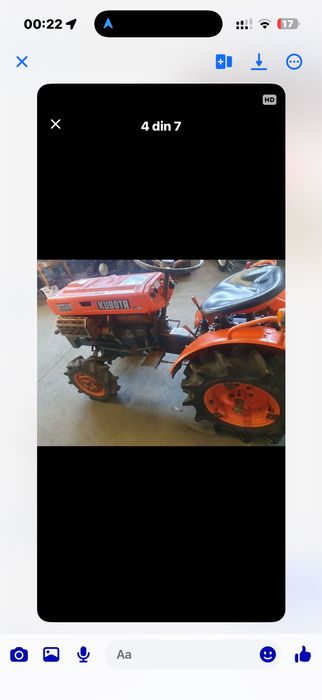 Vând tractoraș kubota 4x4 b5000, cu tot cu freză