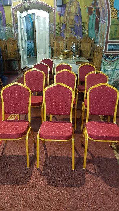 Scaune tapitate biserica, evenimente, cadru foarte solid 1.2 mm