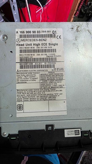 Navigatie cd player  Mercedes A1669009803 W166 ML250 ML350