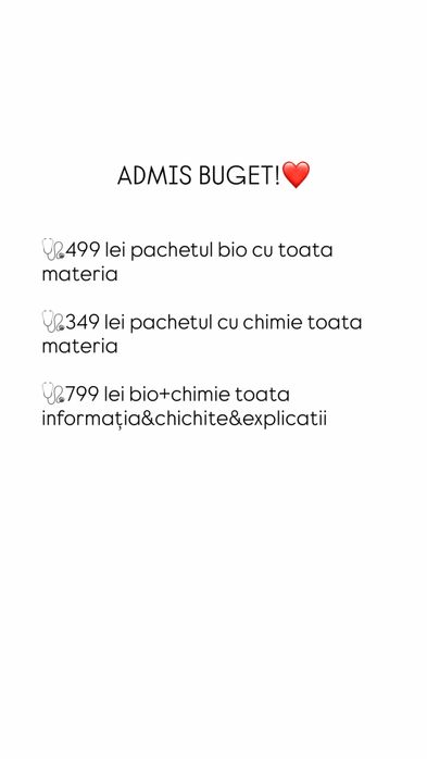 Materie Admitere Medicina