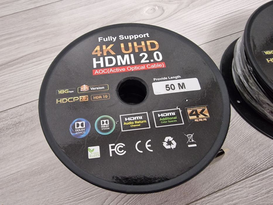 Cablu HDMI 50m, 4K, fibra optica