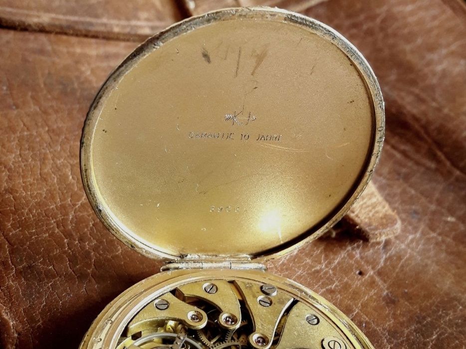 Часы карманные Lanco 1920е гг обтяжка золотом! Недорого!