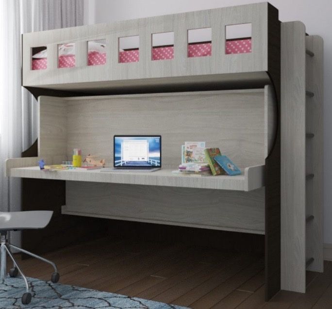 Кровать двухярусная трансформер