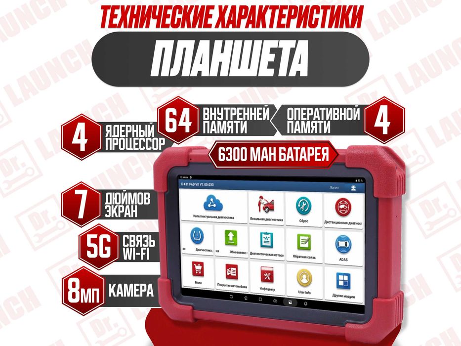 Лаунч Launch CRP 919 BT PAD7 ON-line coding, новый гарантия!
