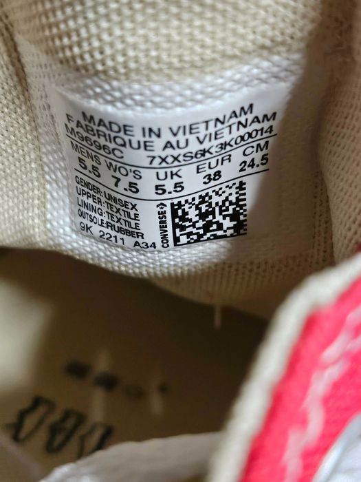 Кецове converse chuck taylor 38 номер червени