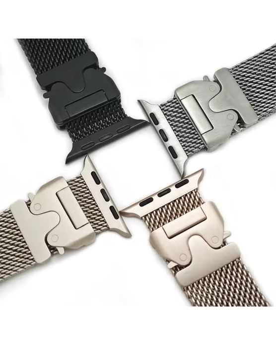 Curea Milanese Buklet Titan Compatibila Ceas Apple Iphone Husa Folie