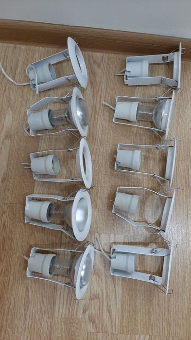 Софиты 10шт диаметр 10 см, 6 шт диаметр 8 см