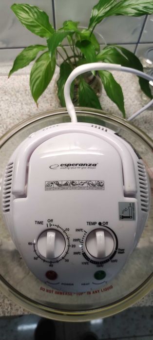Cuptor electric combinat Esperanza Quasar 18L, 1400W, alb