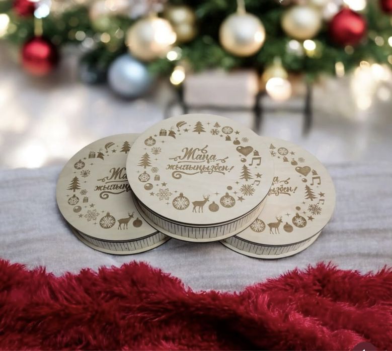 Деревянные подарочные коробки