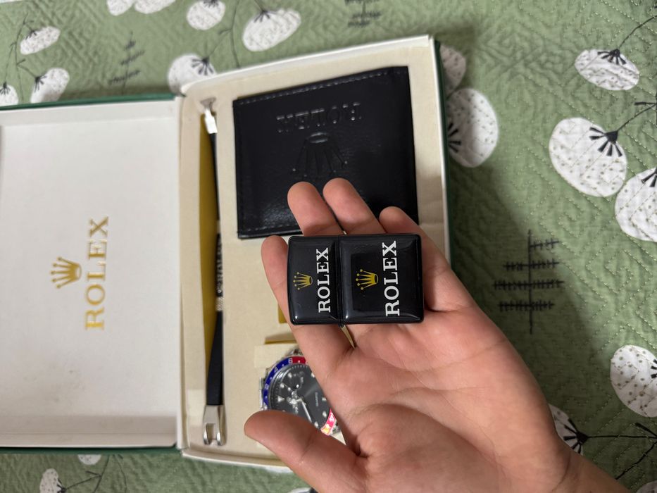 Набор Rolex: часы + браслет + визитница + запонки