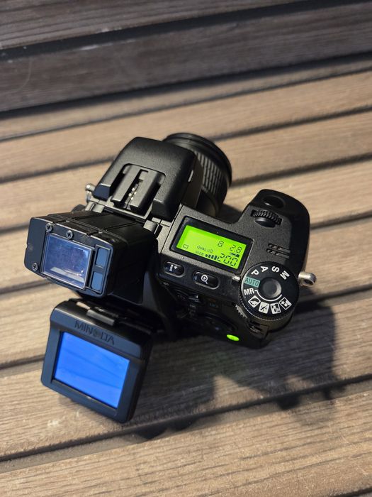 Minolta DiMAGE A1 5MP – aparat foto digital vintage anul 2003, colecție, 100% funcțional